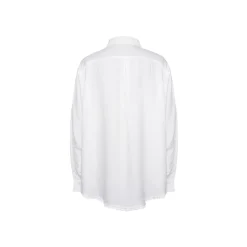 Kroche Lace Patchwork Oversize Shirt White