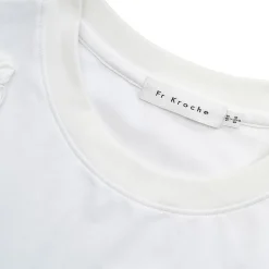 Kroche Mini Beaded Floral T-Shirt White