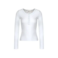 Kroche Striped Button Collar Clean Fit Slim Top Light Blue