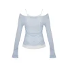 Kroche Super-Soft Fake-2-Piece Cotton Top