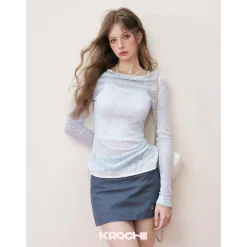 Kroche Super-Soft Fake-2-Piece Cotton Top