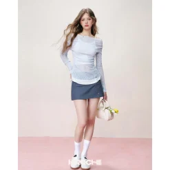 Kroche Super-Soft Fake-2-Piece Cotton Top