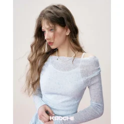Kroche Super-Soft Fake-2-Piece Cotton Top