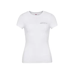 Liilou Clean-Fit Basic Slim T-Shirt Top White
