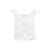 Liilou Lace Little Flying Sleeve Vest White