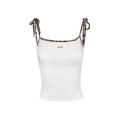 Liilou Leopard Lace Up Chest Pads Vest