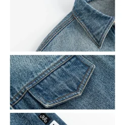 Marc Moore Vintage Washed Denim Short Shirt