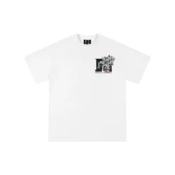 MEDM Back Embroidery Logo Tee White