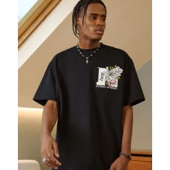MEDM Back Embroidery Logo Tee Black