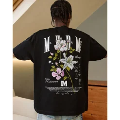 MEDM Back Embroidery Logo Tee Black
