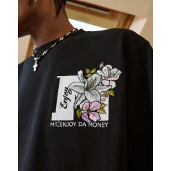 MEDM Back Embroidery Logo Tee Black