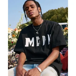 MEDM Big M Knit Logo Tee Black