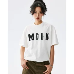 MEDM Big M Knit Logo Tee White