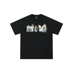 MEDM Crane Embroidery Logo T-Shirt Black