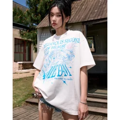 MEDM Crystal Rose Printed Tee White