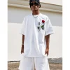 MEDM Embroidery Rose Logo Tee White