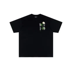 MEDM Embroidery Rose Logo Tee Black