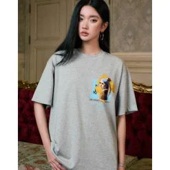MEDM Famous Painting Printed Tee Gray
