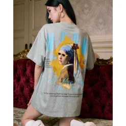 MEDM Famous Painting Printed Tee Gray