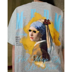 MEDM Famous Painting Printed Tee Gray