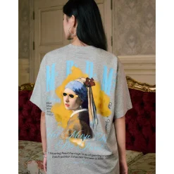 MEDM Famous Painting Printed Tee Gray