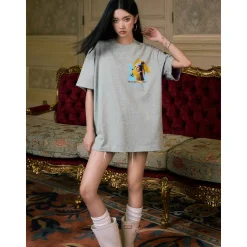 MEDM Famous Painting Printed Tee Gray