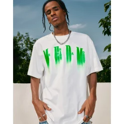 MEDM Green Phantom Logo Tee White