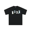 MEDM Leather Patch Logo T-Shirt Black