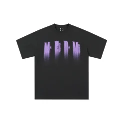 MEDM Purple Phantom Logo Tee Dark Gray