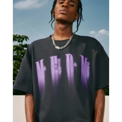 MEDM Purple Phantom Logo Tee Dark Gray