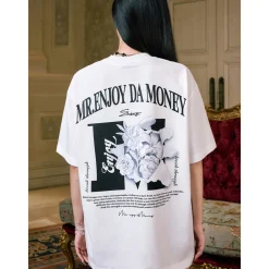 MEDM Tear Plaster Flower Printed Tee White