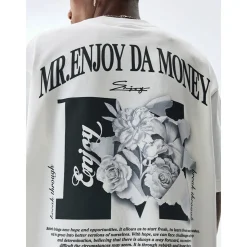 MEDM Tear Plaster Flower Printed Tee White