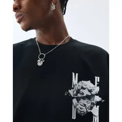 MEDM Tear Plaster Skull Printed Tee Black