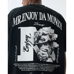 MEDM Tear Plaster Skull Printed Tee Black
