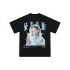 MEDM Transparent Prayer Girl Printed Tee Black