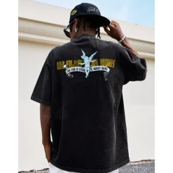 MEDM Washed Bronzing Logo Angel T-Shirt
