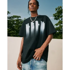 MEDM White Phantom Logo Tee Black