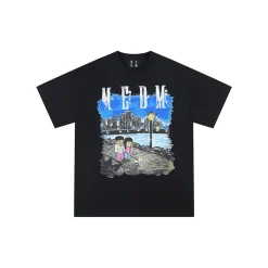 MEDM x Newmasus Night Scene Graffiti T-Shirt Black