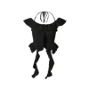 MeliMosa Irregularly Hem Ruffled Halter Top Black