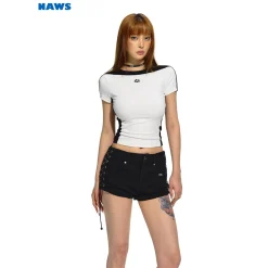 NAWS Color Blocked Slim-Fit Knit Tee