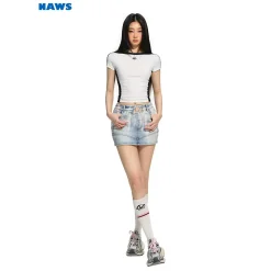NAWS Color Blocked Slim-Fit Knit Tee