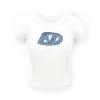 NAWS Denim Embroidered Logo Knit Tee White