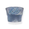 NAWS Embroidered Denim Logo Knit Tube Top Vest Blue