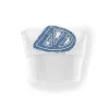 NAWS Embroidered Denim Logo Knit Tube Top Vest White
