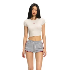 NAWS Little Flying Sleeve Lace-Up Backless Knit Tee