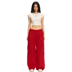 NAWS Little Flying Sleeve Lace-Up Backless Knit Tee