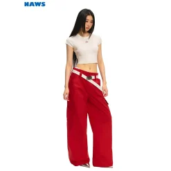NAWS Little Flying Sleeve Lace-Up Backless Knit Tee