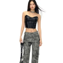 NotAwear Adjustable Zipper Leather Vest