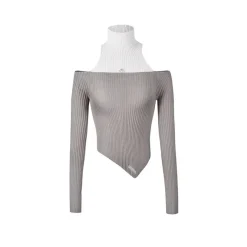 NotAwear Color Blocked Fake-2-Piece Knit top