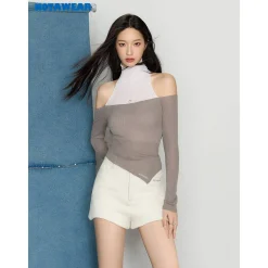 NotAwear Color Blocked Fake-2-Piece Knit top